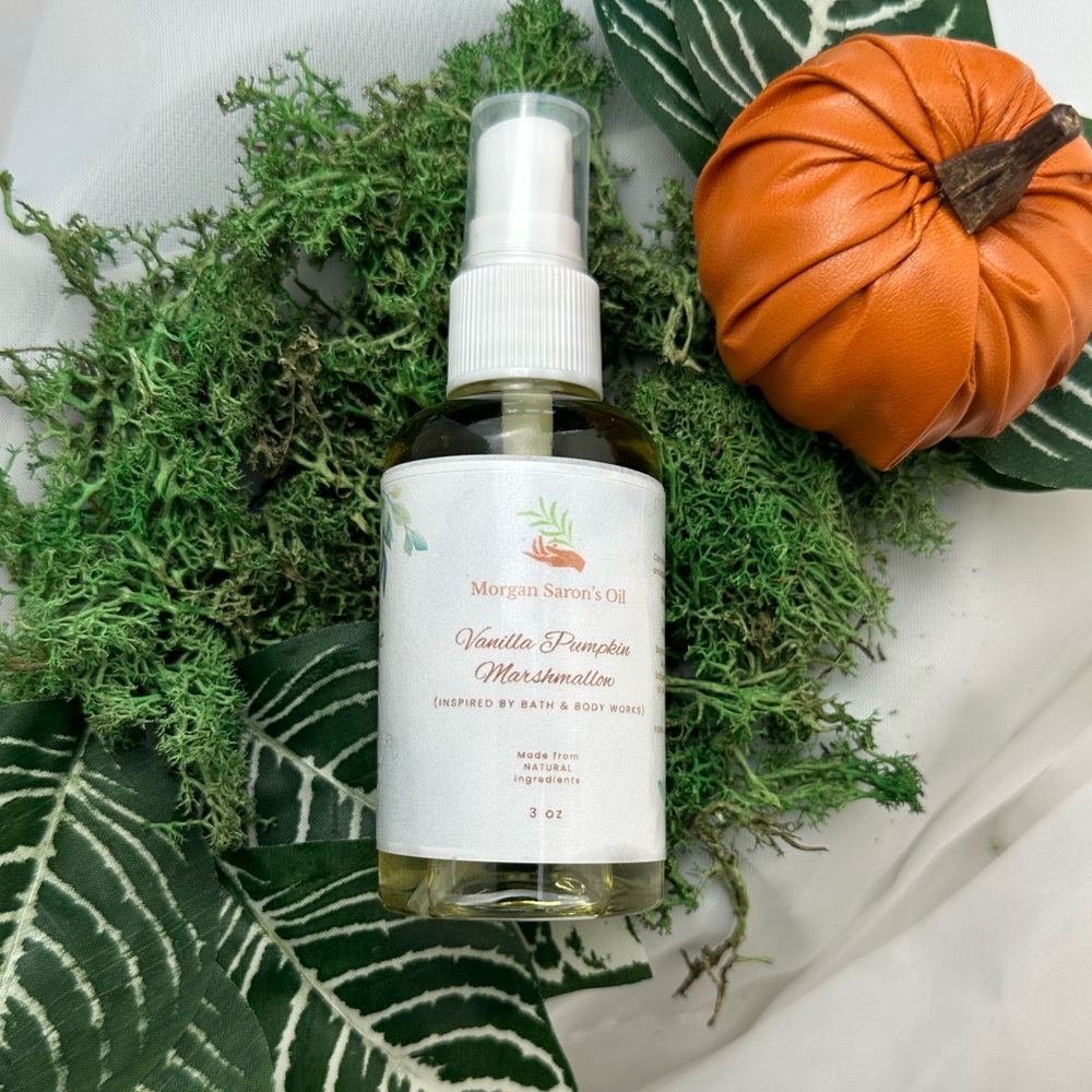 Vanilla Pumpkin Marshmallow Body Oil - Inspired by Bath & Body Works (Spray)